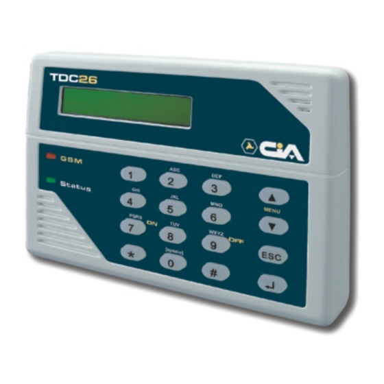 CiA TDC26 User Manual