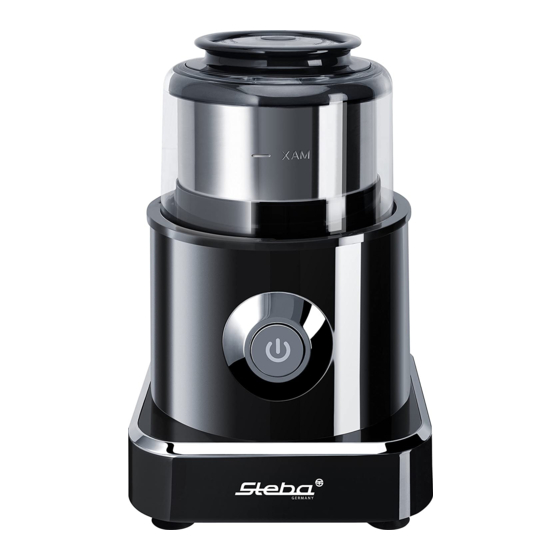 Steba MG 500 Instructions For Use Manual