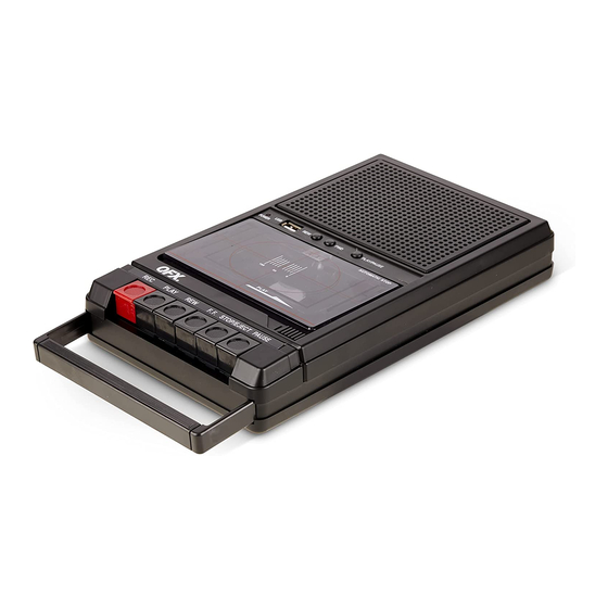 QFX RETRO-39 Cassette Tape Recorder Manuals