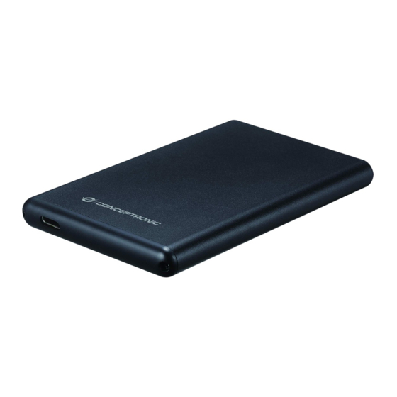 Conceptronic HDE02B Multi Language Quick Manual