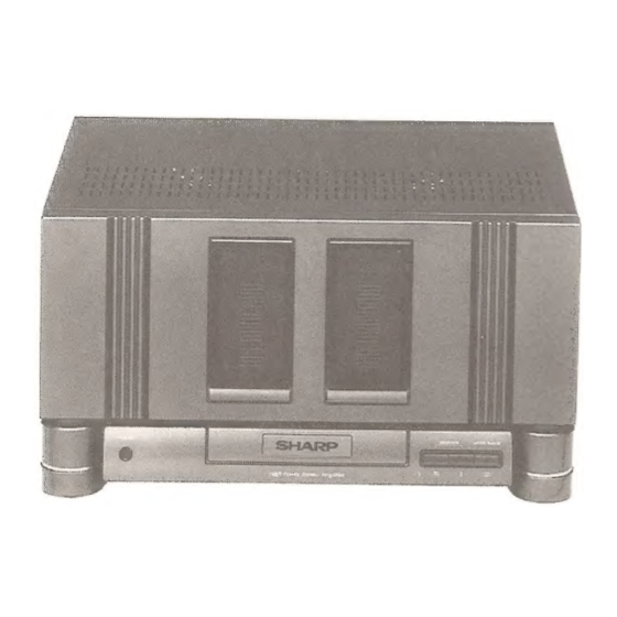 Sharp SX8800H Stereo Power Amplifier Manuals