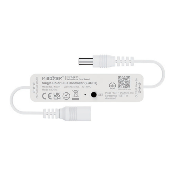 Mi-Light MiBOXER MLR1 Manual