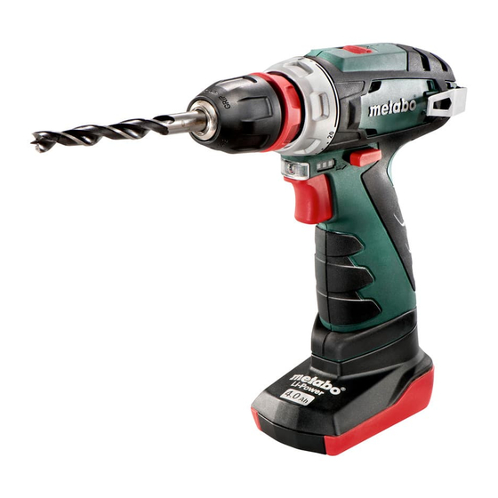 Metabo PowerMaxx BS Original Instructions Manual