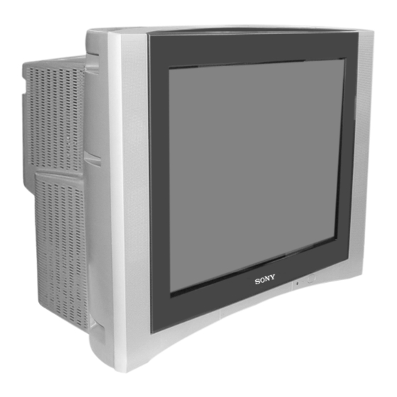 User Manuals: Sony TRINITRON KV-AR34M3 CRT Television