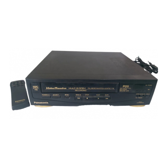 Panasonic NV-P05 REU Service Manual