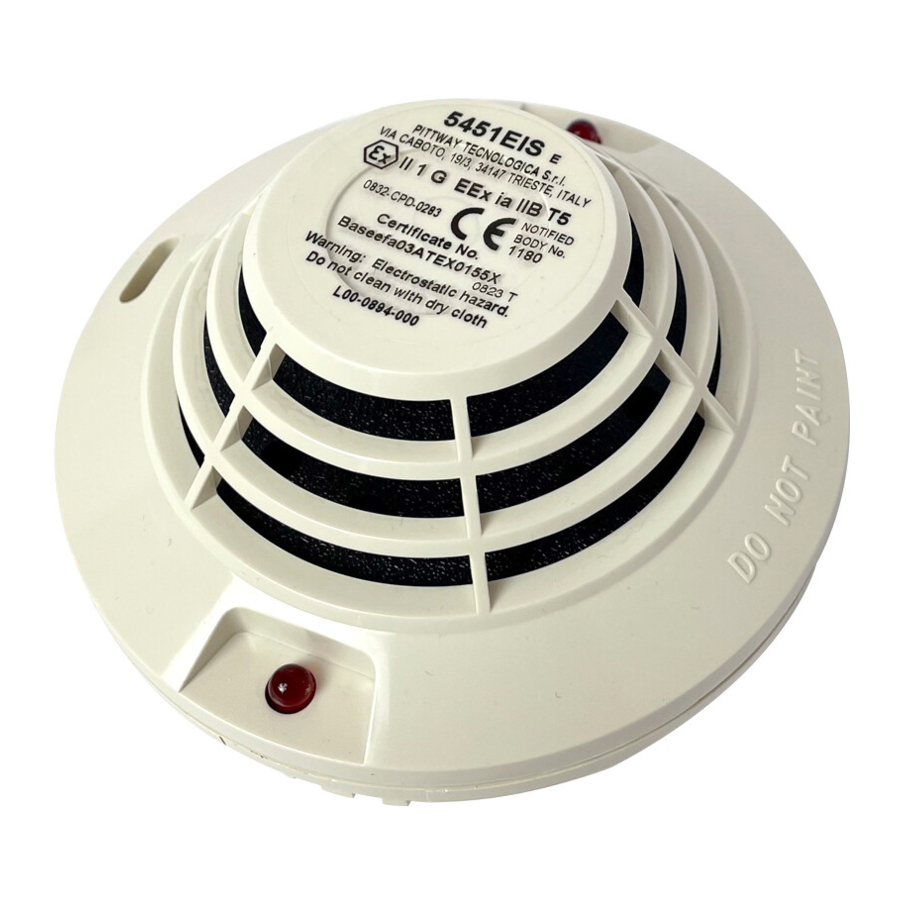 Pittway SYSTEM SENSOR 5451EIS Installation And Maintenance Instructions
