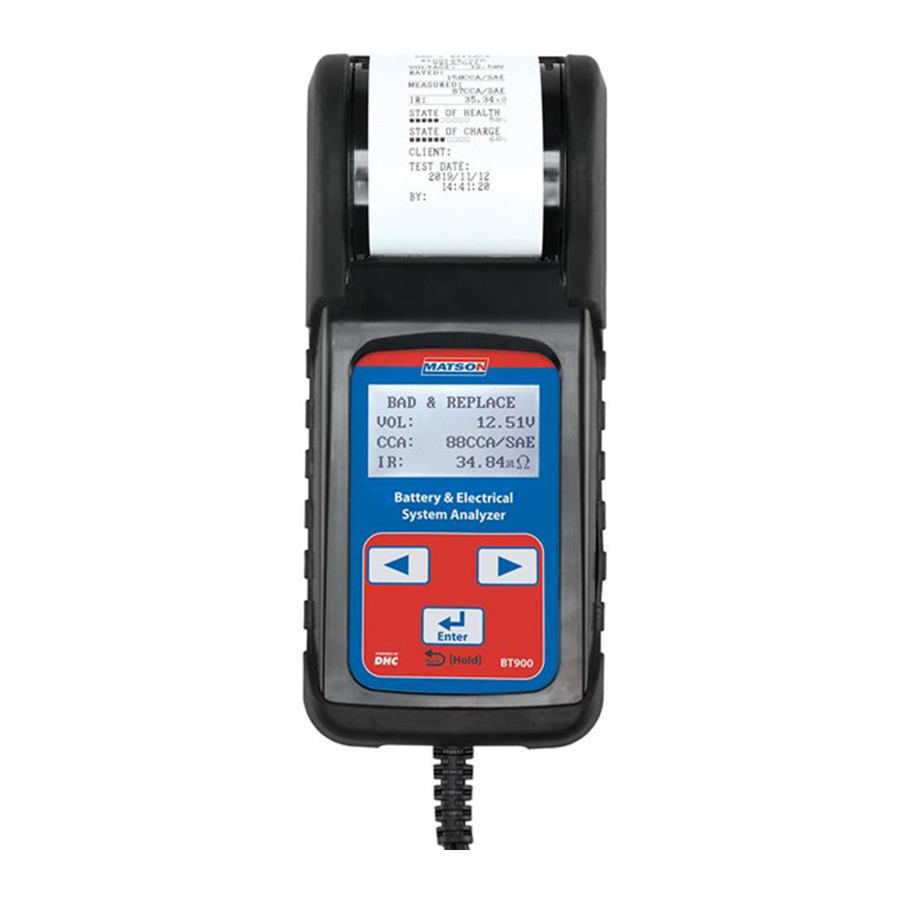 matson BT900 Manual