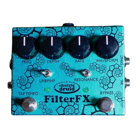 Electric Druid FilterFX Project Construction Manual