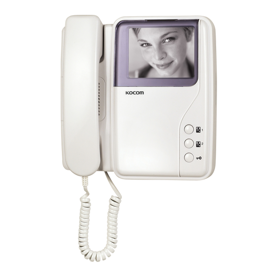 KOCOM KVM-624 Operating & Installation Manual