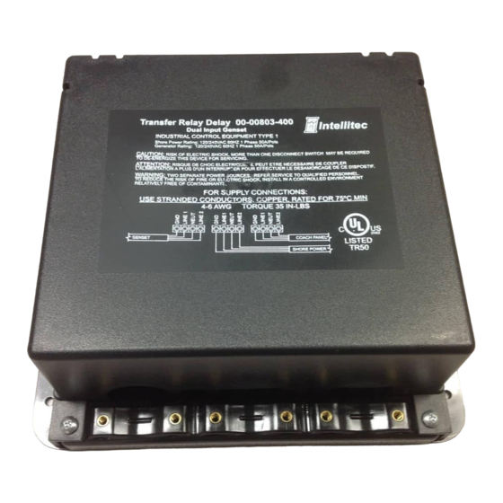 Intellitec 00-00803-400 Service Manual