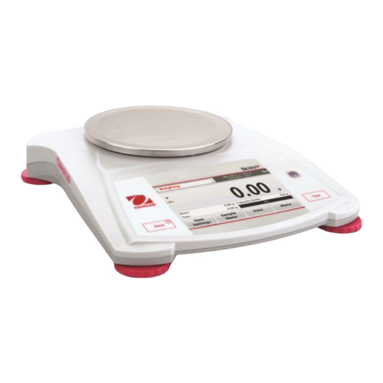 OHAUS Scout STX Series Instruction Manual