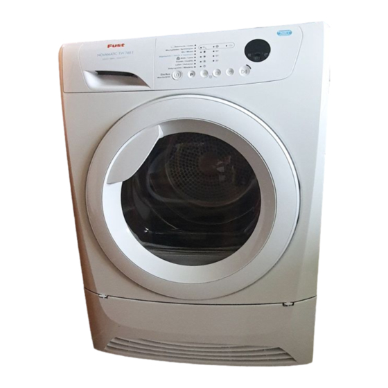 FUST NOVAMATIC TW 748 E User Manual