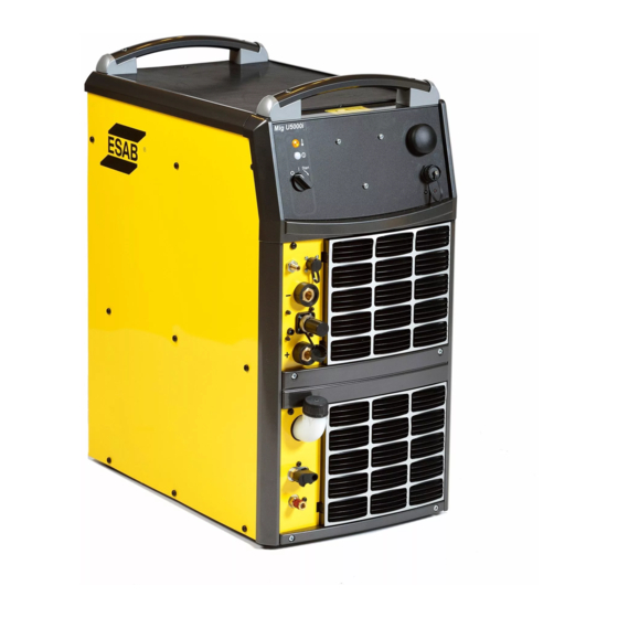 ESAB Aristo Mig U5000i Instruction Manual