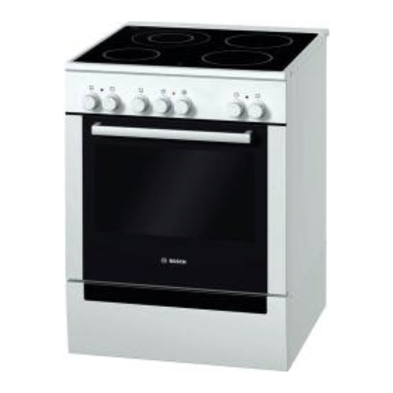 Bosch HCE6331 3R Series Instruction Manual