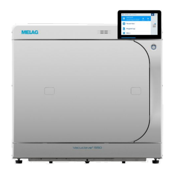 MELAG Vacuclave 550 Technical Manual