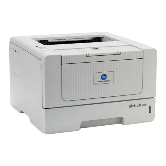 Konica Minolta bizhub 20P Quick Manual