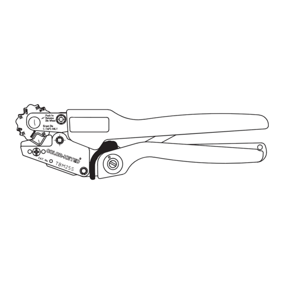 Thomas & Betts COMFORT CRIMP TBM21E Instructions For Use