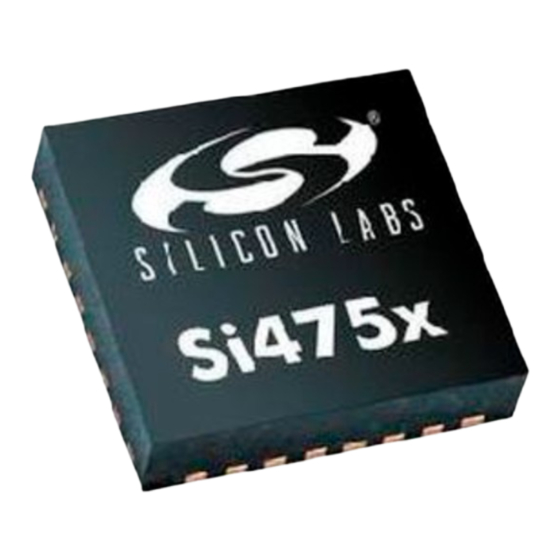 Silicon Laboratories Si475X Series Programming Manual
