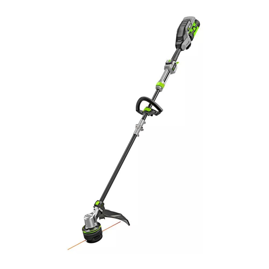 EGO ST1620T - String Trimmer Manual