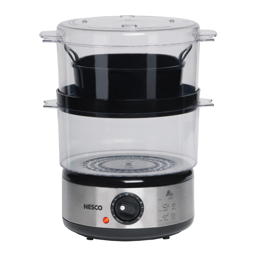 Nesco ST-25F - 5 qt Food Steamer Manual