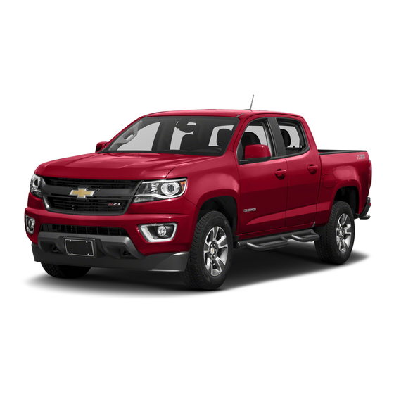 Chevrolet 2016 Colorado Owner's Manual