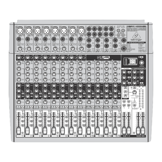 Xenyx X2442 USB User Manual