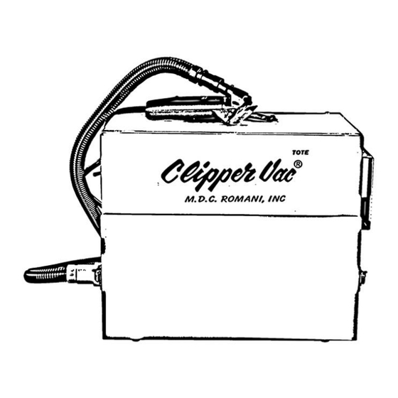 Clipper Vac Tote Instruction Manual