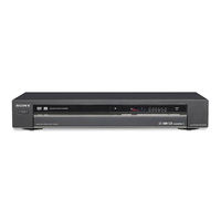Sony RDRGXD455 - DVD Recorder With TV Tuner Operating Instructions Manual