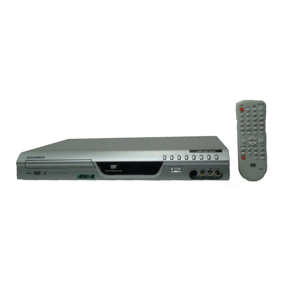 Sylvania DVR95DF Owner's Manual