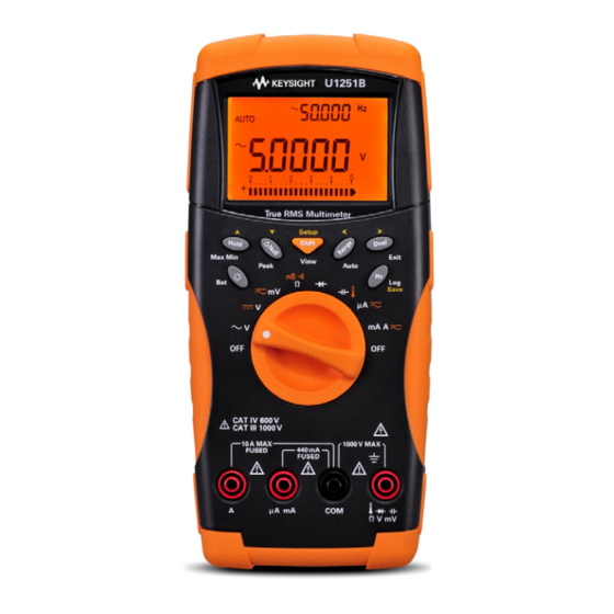 Keysight Technologies U1251B Modification Recommended Service Note