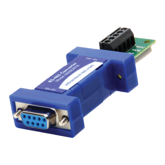 B&B Electronics 485SD9TB Quick Start Manual