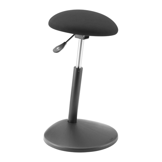 J.Burrows ARDEN SIT STAND STOOL BLACK JBSITSTBLK Assembly Instructions