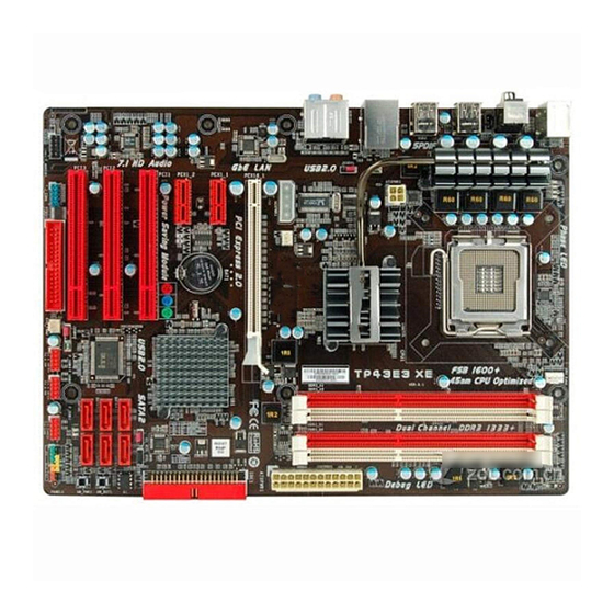 Biostar TP43E3 XE Manual