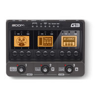 ZOOM G3X Operation Manual