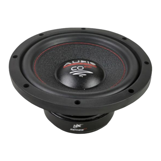 Audio System CO 08 QC EVO User Manual