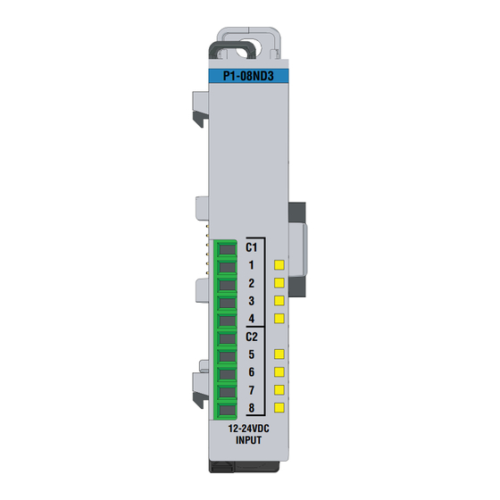 Automationdirect.com Productivity 1000 P1-08ND3 Manual
