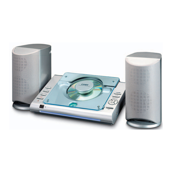 Coby  CX-CD375 Specification Sheet