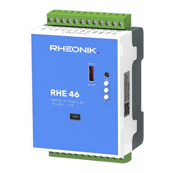 RHEONIK RHE46 User Manual