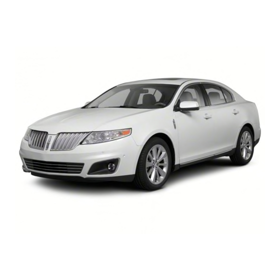 Lincoln 2011 MKS Owner's Manual
