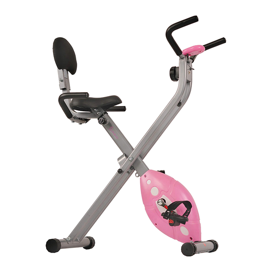 Sunny SF-RB1117 Folding Recumbent Bike Manuals