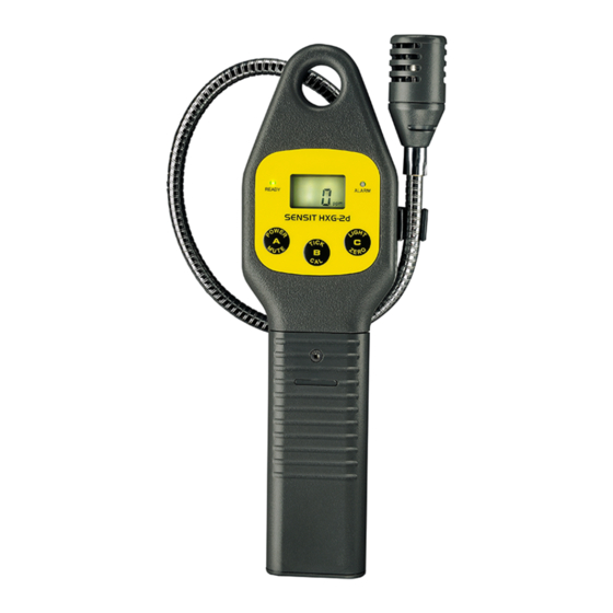 Sensit HXG-2d Instruction Manual