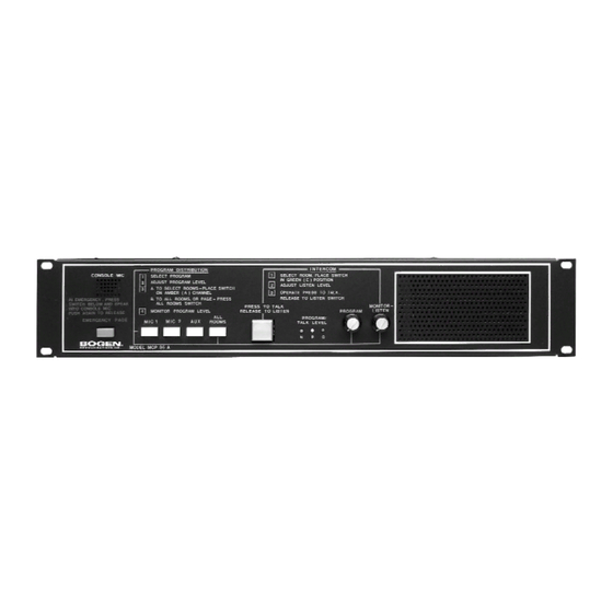 Bogen MCP35A Installation & Use Manual