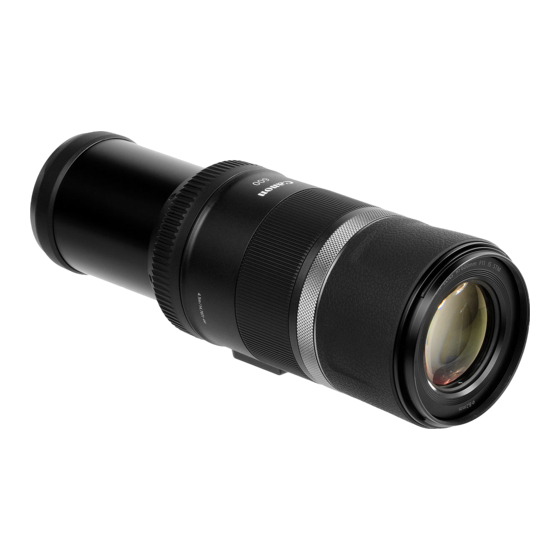 Canon RF600mm F11 IS STM Instructions Manual