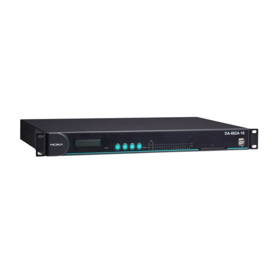 Moxa Technologies DA-662A Series Quick Installation Manual