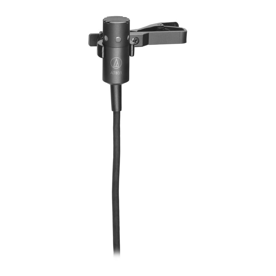 Audio Technica AT831b Quick Start Manual