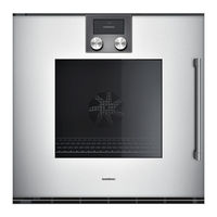 Gaggenau BO 251-6 Series Use And Care Manual