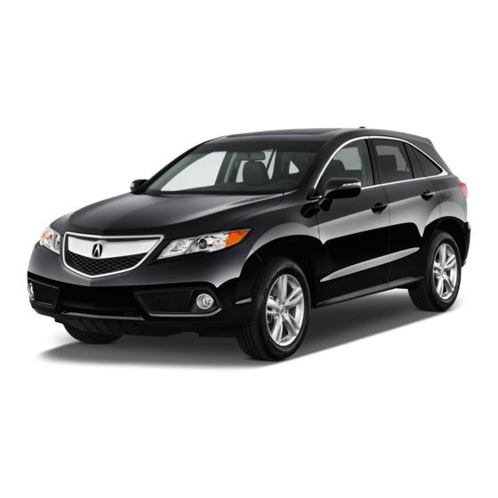 Acura 2014 RDX Service Bulletin