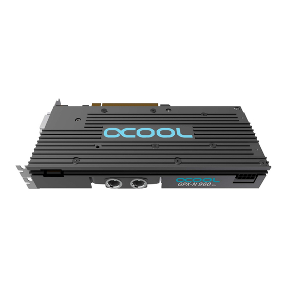 Alphacool GPX-N 960-M11 Instruction Manual