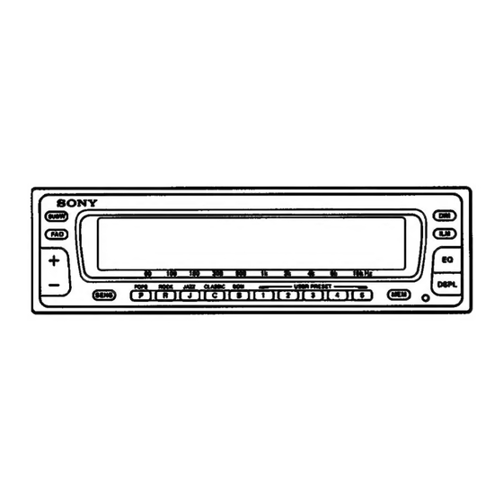 Sony XE-744 Operating Instructions Manual