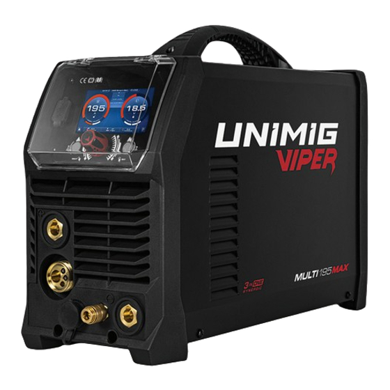 Unimig VIPER MULTI 195 MAX Operating Manual